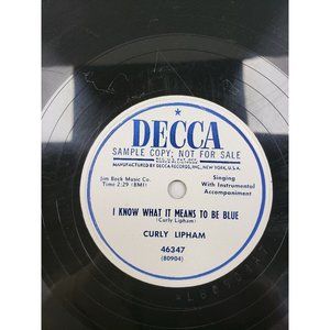 78 RPM-I Know What It Means to Be Blue-You're Lucky That I Love You-(R111)